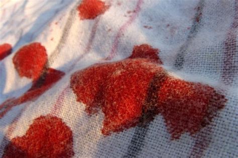 period blood out of clothes